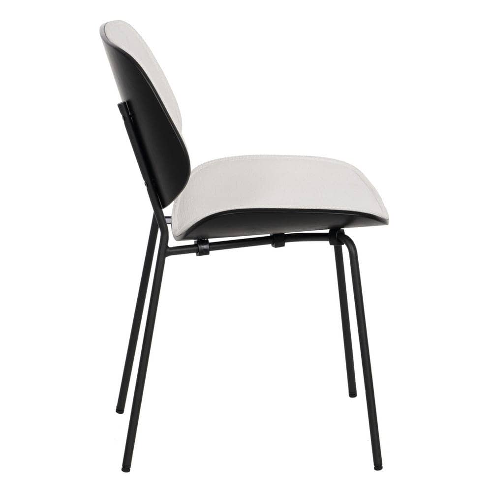 Pack de 2 Sillas Modernas Owen Blancas para Salón y Comedor - Diseño Minimalista y Confort Ergonomico 80 cm - Imagen 3