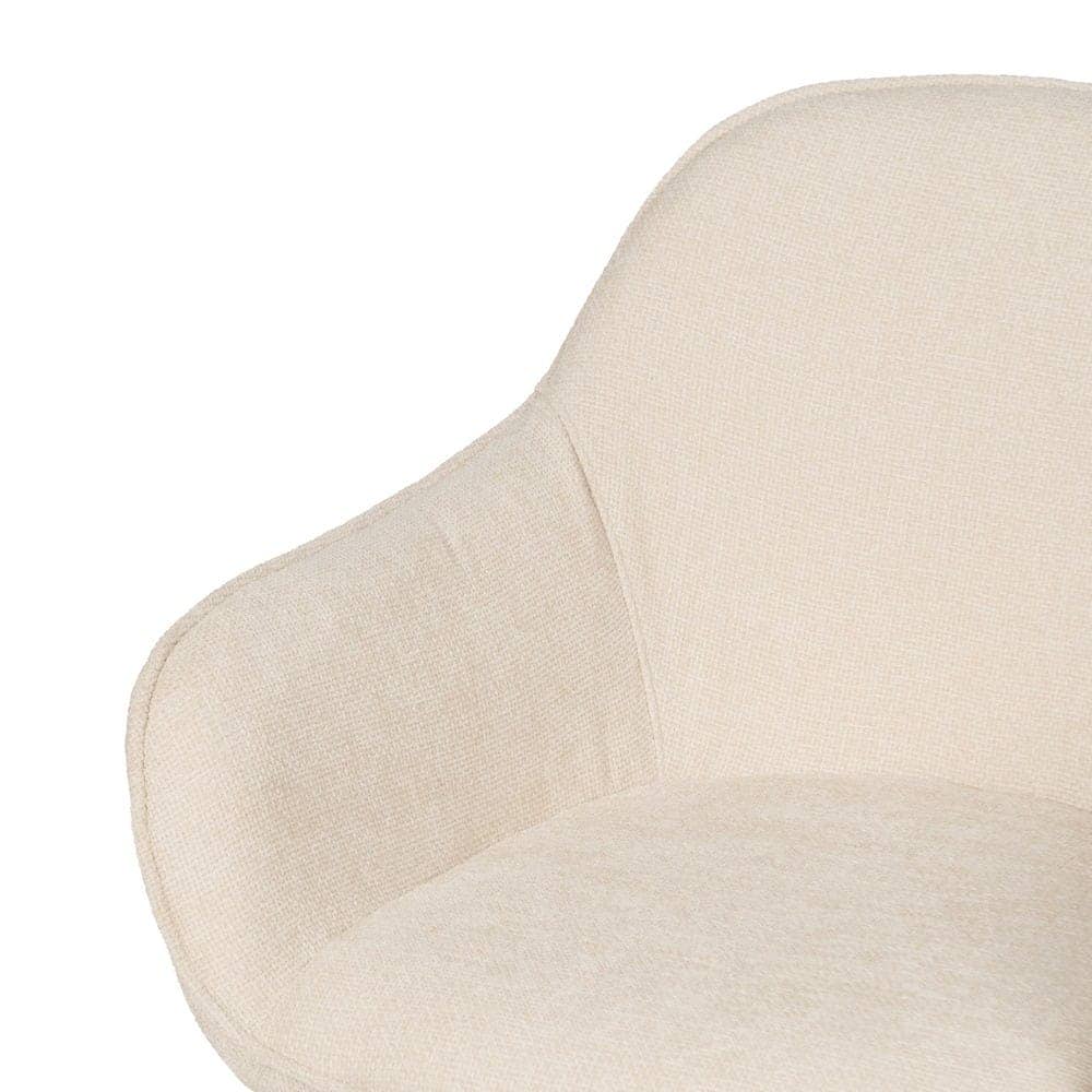 Pack de 2 Sillas Porter Blancas de Poliéster con Estructura Metálica - Diseño Ergonómico y Confort Excepcional para Comedores y Oficinas (83 cm) - Imagen 6
