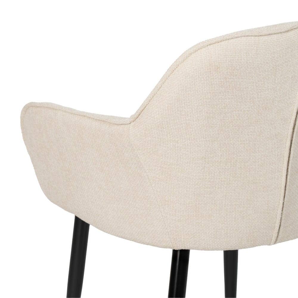 Pack de 2 Sillas Porter Blancas de Poliéster con Estructura Metálica - Diseño Ergonómico y Confort Excepcional para Comedores y Oficinas (83 cm) - Imagen 9