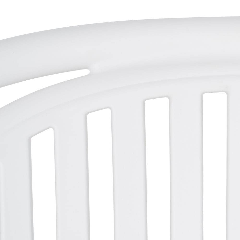 Pack de 2 Sillas Blancas Modernas Yalrick en Polipropileno Apilables - Comodidad y Estilo para Terrazas y Jardines - Imagen 11