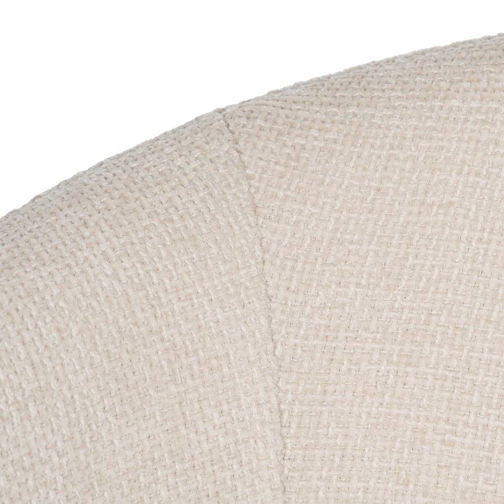 Pack de 2 Sillas Blancas Drennan con Tejido de Alta Calidad y Patas de Hierro - Diseño Moderno y Ergonómico, 79 cm, Ideal para Comedores y Oficinas - Imagen 7