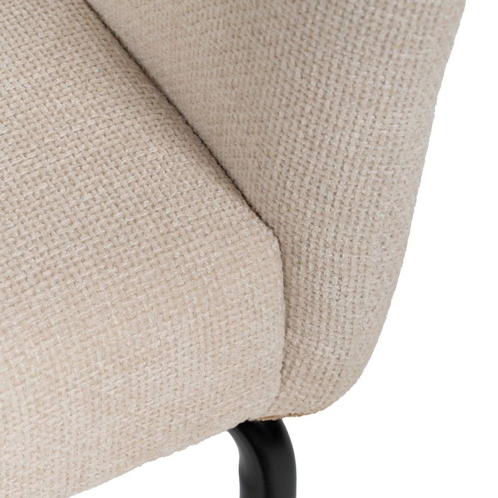 Pack de 2 Sillas Drennan Blancas con Tejido Resistente y Patas de Hierro - Diseño Moderno y Ergonómico para Comedor y Oficina - Imagen 11