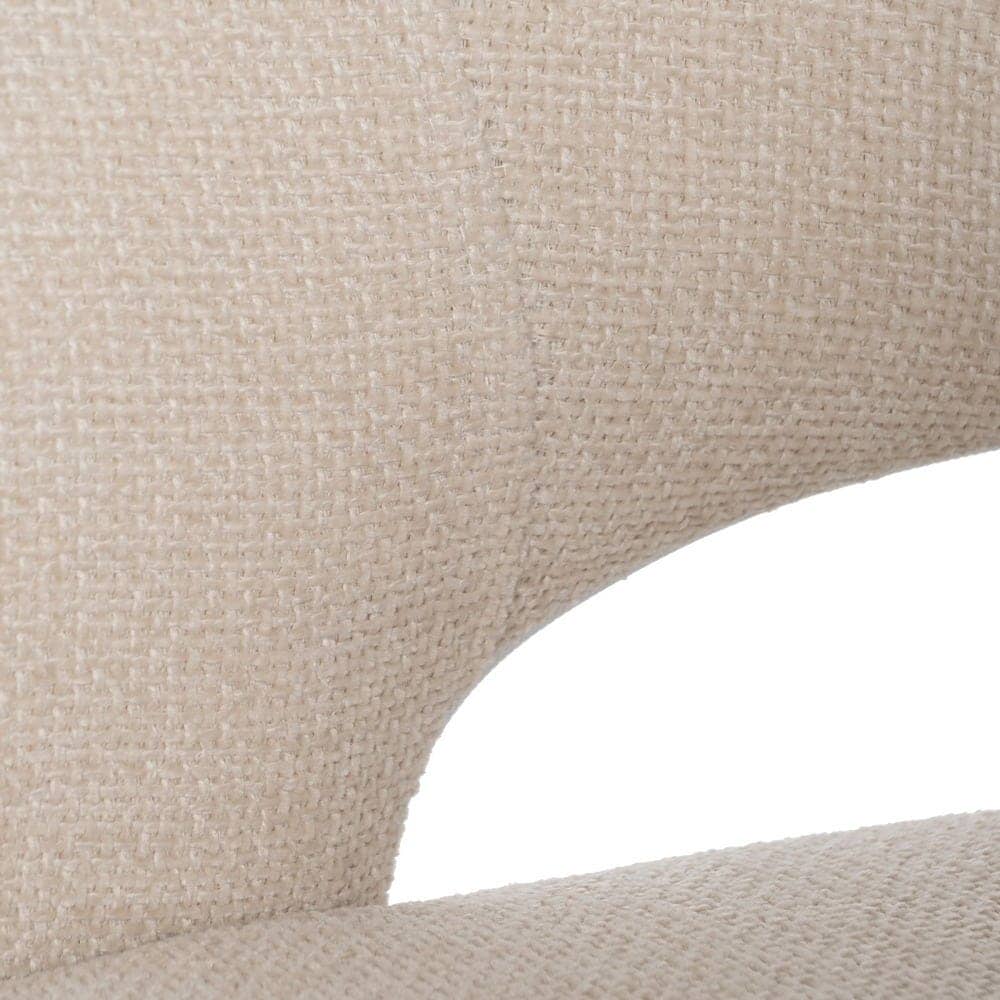 Pack de 2 Sillas Drennan Blancas con Tejido Resistente y Patas de Hierro - Diseño Moderno y Ergonómico para Comedor y Oficina - Imagen 9