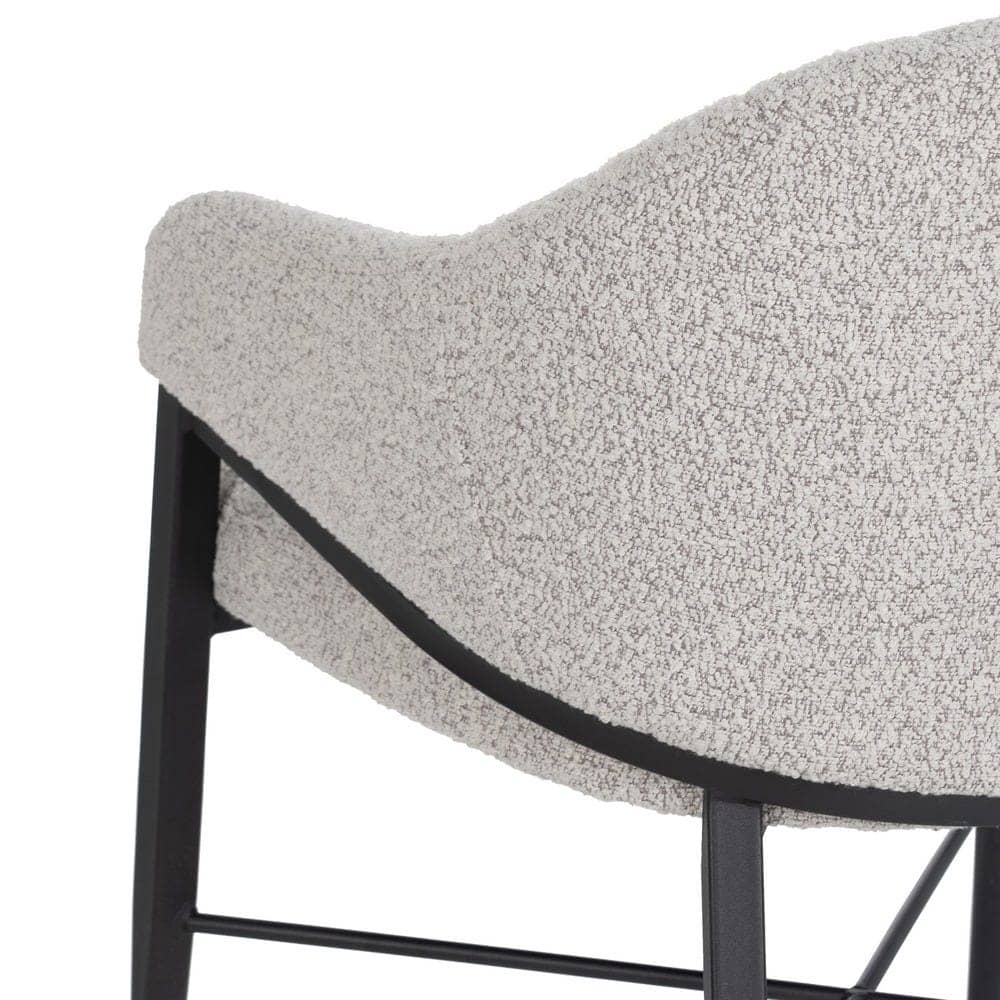 Pack de 2 Sillas Dylan con Brazos de Tela Gris y Patas de Metal - Diseño Moderno y Ergonómico para Comedores y Oficinas - Imagen 10