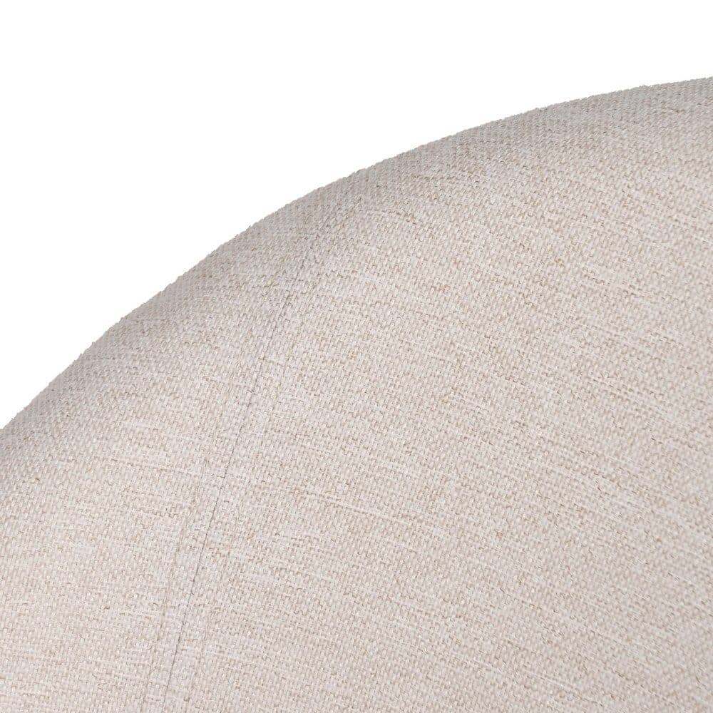 Pack de 2 Sillas Crema Prylor de Tejido y Metal - Elegancia y Comodidad para Salones y Comedores, 79,5 cm - Imagen 5