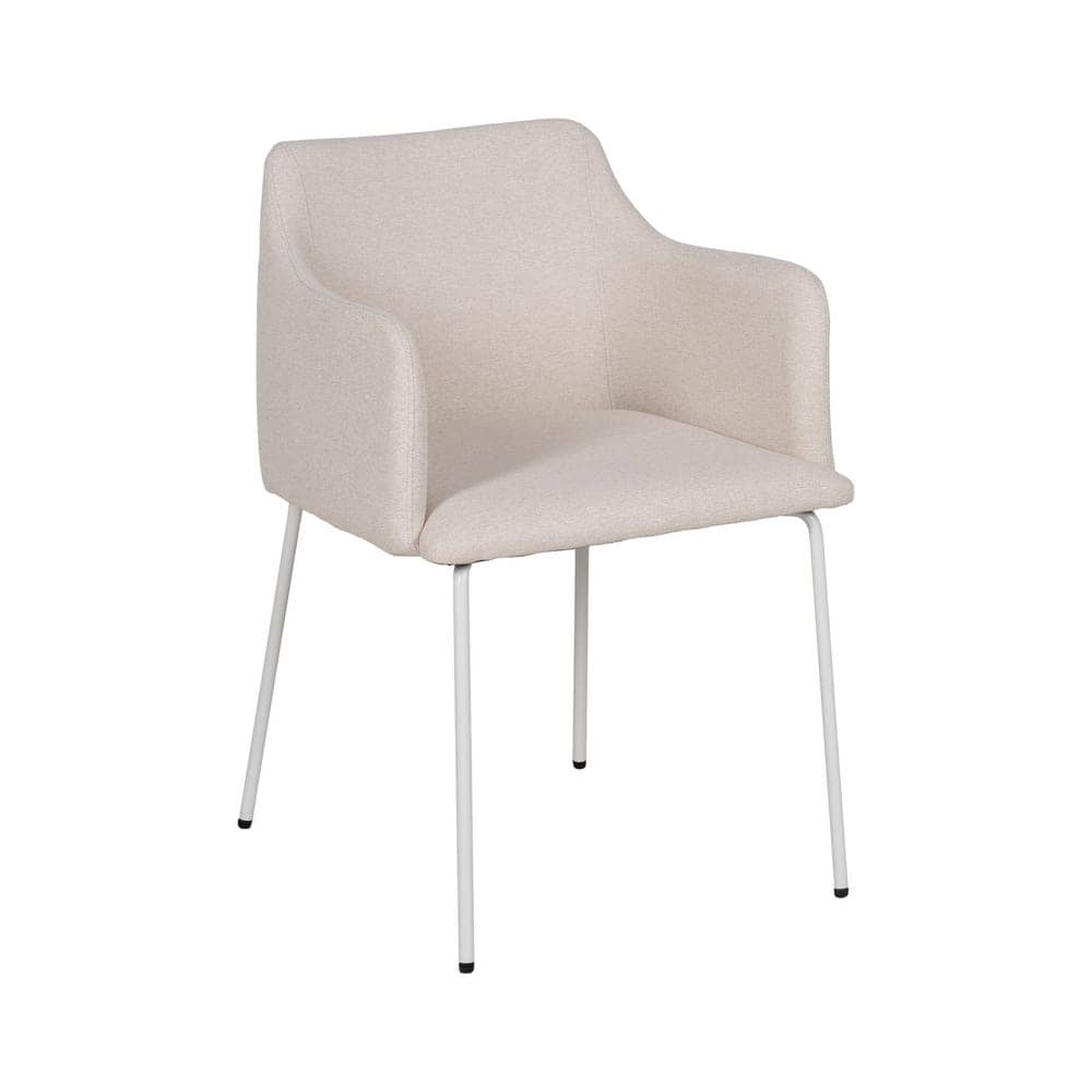 Pack de 2 Sillas Crema Relven de Tejido y Metal - Diseño Moderno y Ergonómico para Salón, Comedor y Espacios Elegantes - Imagen 12