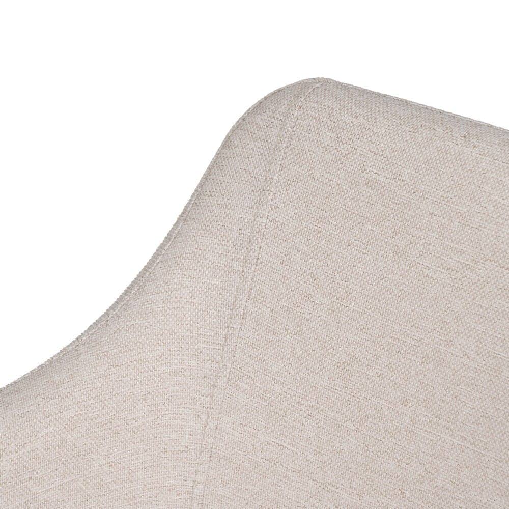 Pack de 2 Sillas Crema Relven de Tejido y Metal - Diseño Moderno y Ergonómico para Salón, Comedor y Espacios Elegantes - Imagen 6