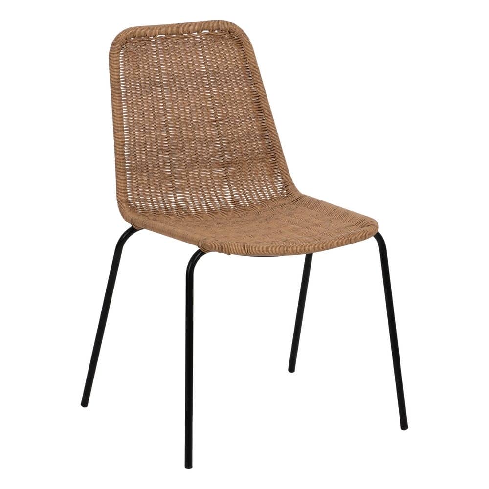 Pack de 2 Sillas Cruz de Acero y Polietileno para Exteriores - Diseño Moderno, Apilables y Resistentes (82 cm) - Imagen 2