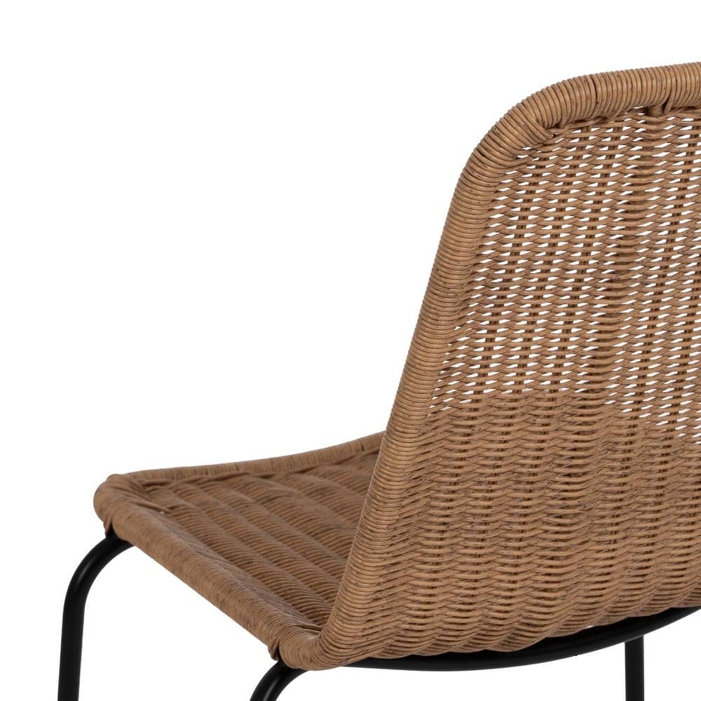 Pack de 2 Sillas Cruz de Acero y Polietileno para Exteriores - Diseño Moderno, Apilables y Resistentes (82 cm) - Imagen 9