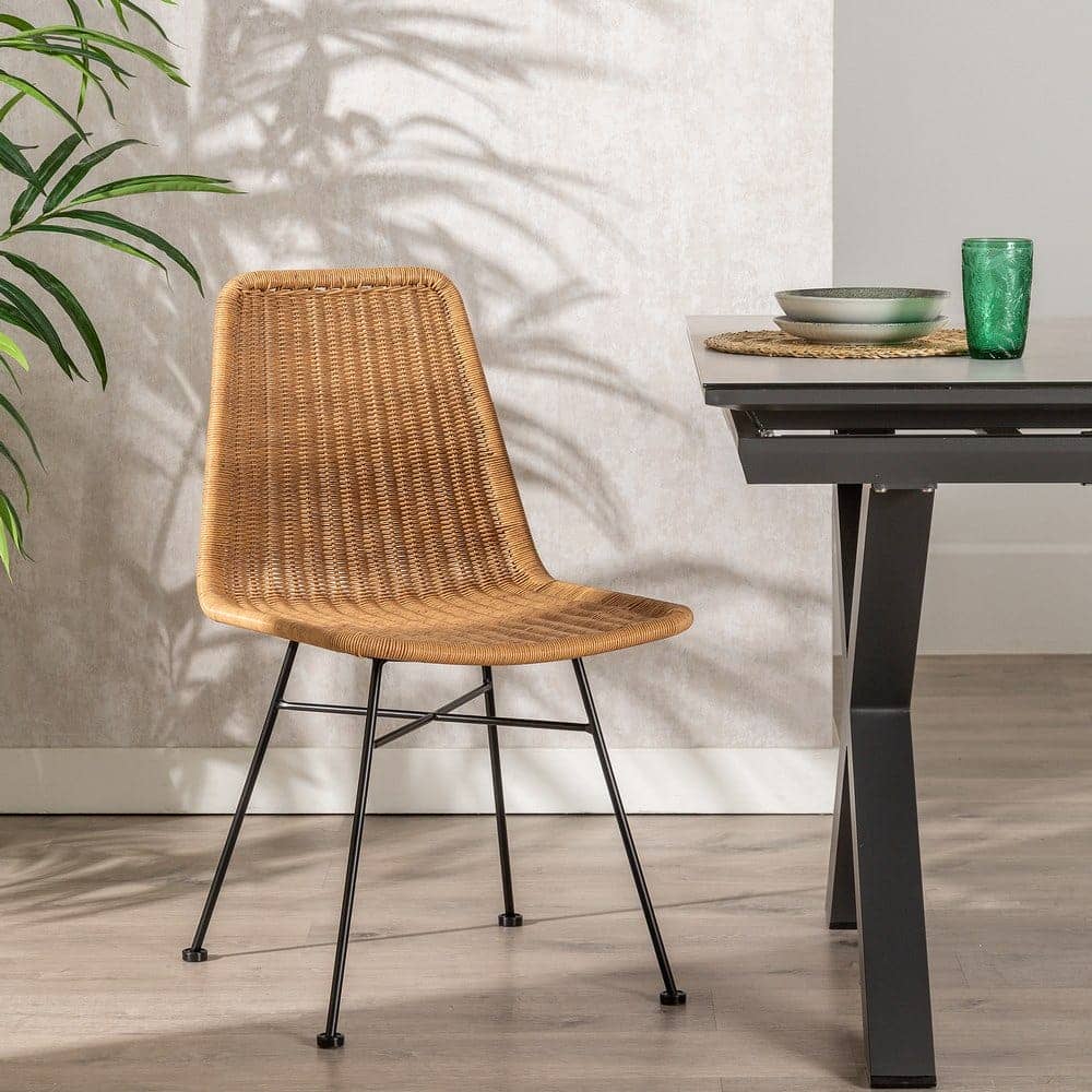 Pack de 2 Sillas de Acero y Polietileno Boone - Diseño Natural para Exteriores, 84 cm de Altura, Comodidad y Resistencia - Imagen 12