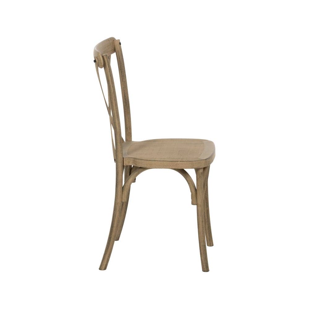 Pack de 2 Sillas Lawson de Polipropileno 89 cm en Color Natural - Diseño Moderno y Cómodo para Comedor y Oficina - Imagen 3