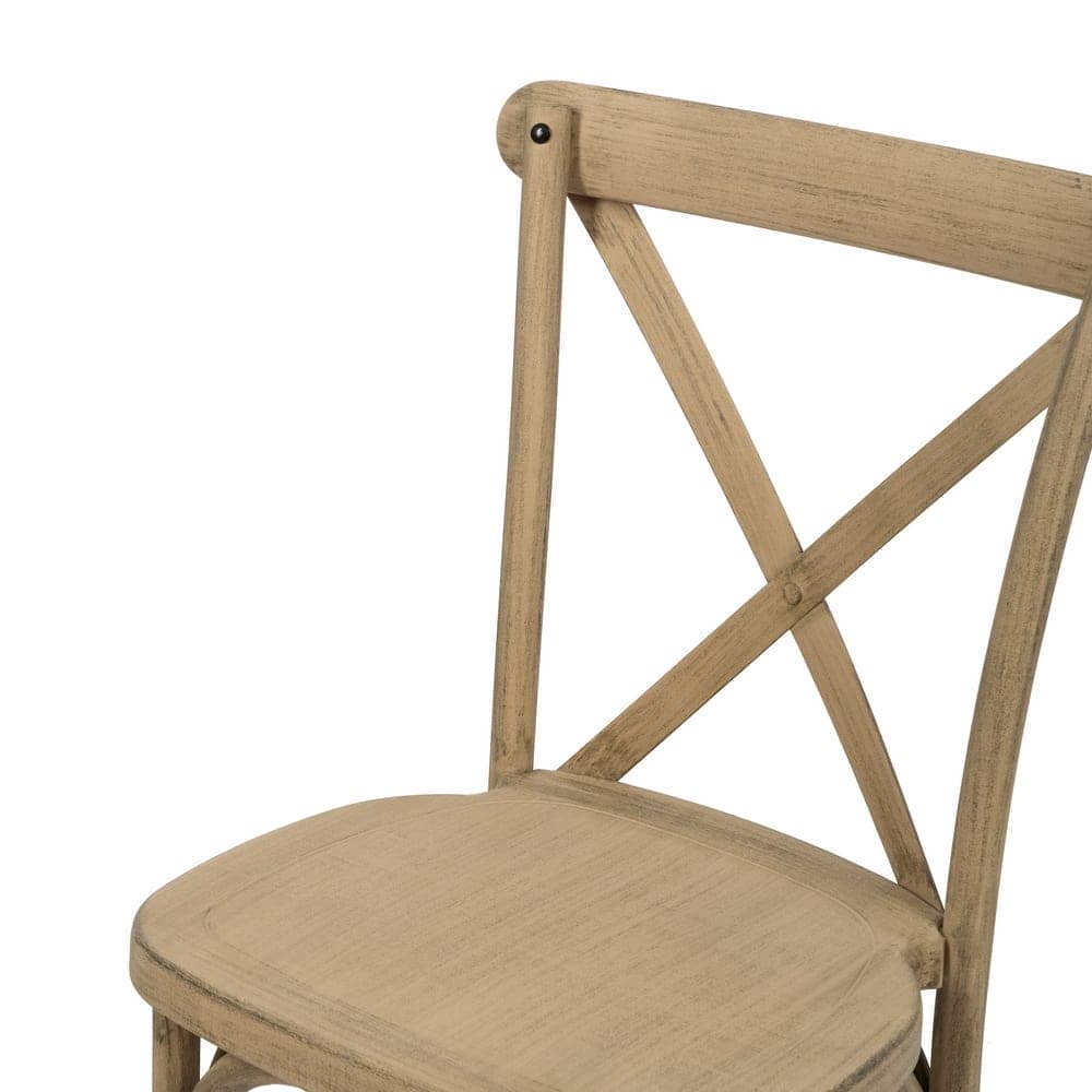 Pack de 2 Sillas Lawson de Polipropileno 89 cm en Color Natural - Diseño Moderno y Cómodo para Comedor y Oficina - Imagen 6