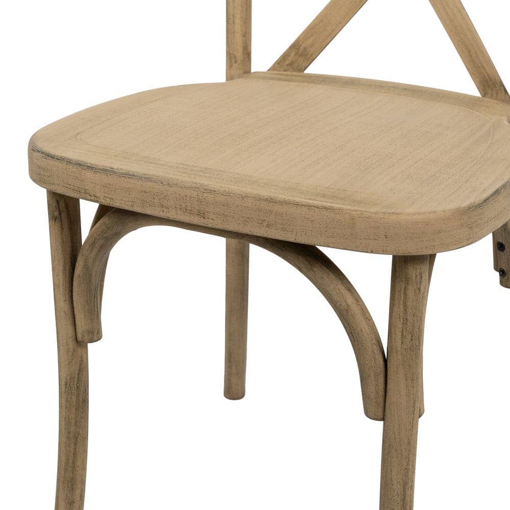 Pack de 2 Sillas Lawson de Polipropileno 89 cm en Color Natural - Diseño Moderno y Cómodo para Comedor y Oficina - Imagen 9