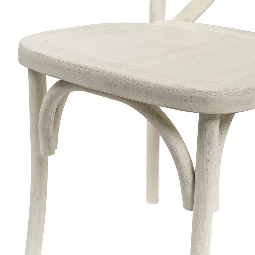 Pack de 2 Sillas Lawson de Polipropileno Blanco - Diseño Moderno y Confort Ergonomico (89 cm) - Imagen 9