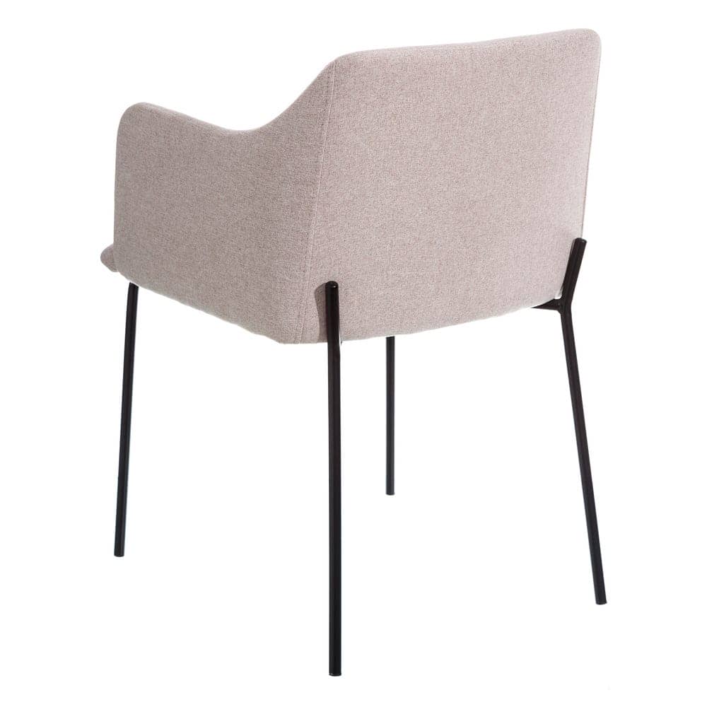 Pack de 2 Sillas Logan Beige de Tela y Metal - Diseño Moderno y Confort Ergonomico para Salones y Comedores - Imagen 4