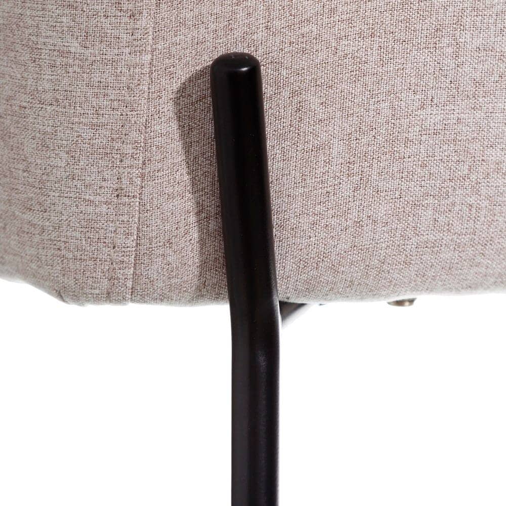 Pack de 2 Sillas Logan Beige de Tela y Metal - Diseño Moderno y Confort Ergonomico para Salones y Comedores - Imagen 5