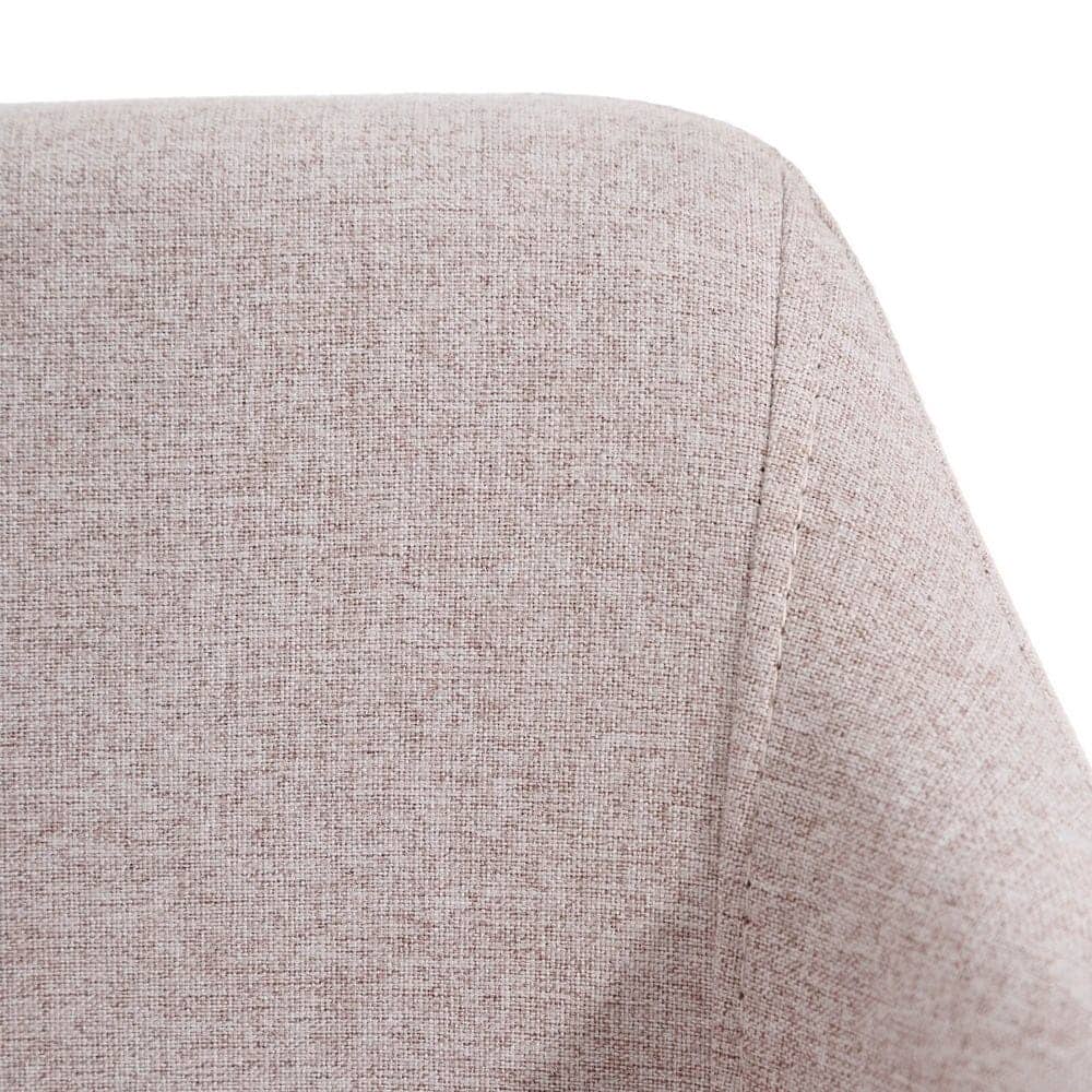 Pack de 2 Sillas Logan Beige de Tela y Metal - Diseño Moderno y Confort Ergonomico para Salones y Comedores - Imagen 7