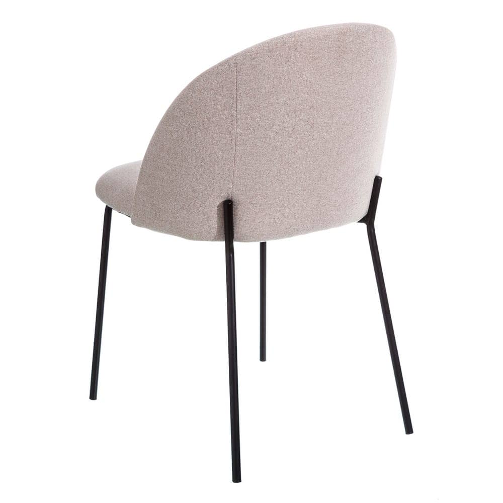 Pack de 2 Sillas Noah de Tela y Metal Beige - Diseño Moderno y Confortable para Comedores y Salones - Imagen 4