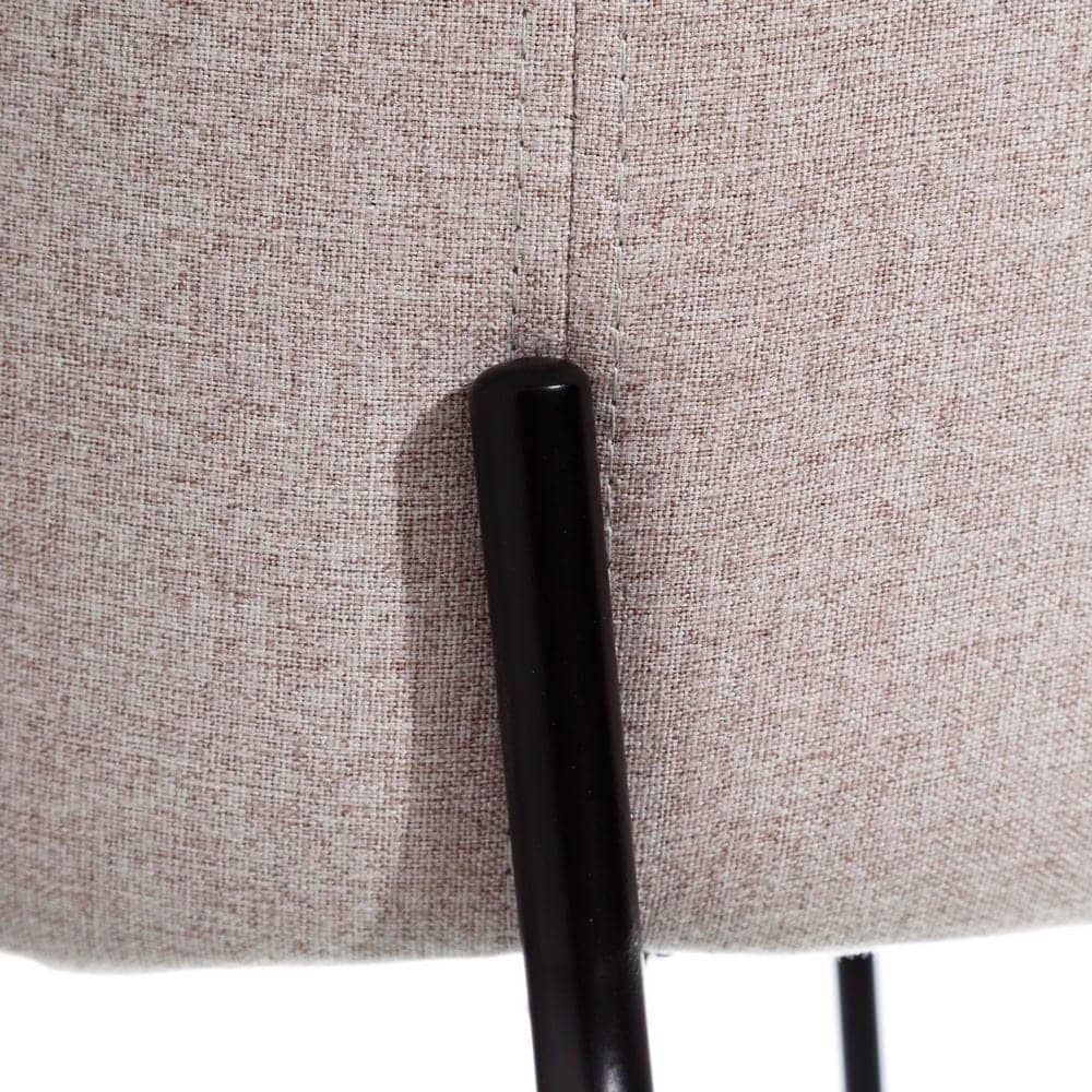 Pack de 2 Sillas Noah de Tela y Metal Beige - Diseño Moderno y Confortable para Comedores y Salones - Imagen 5
