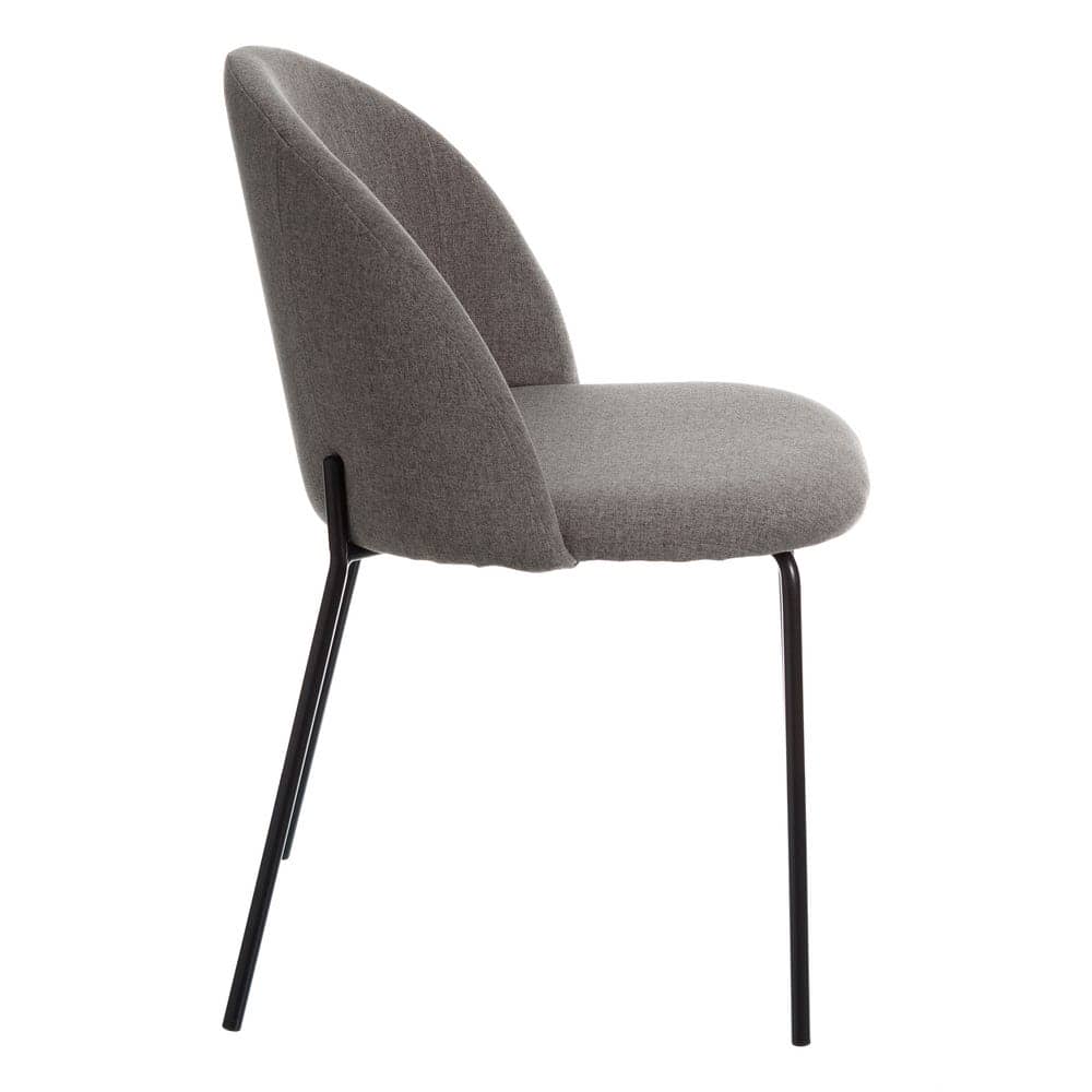 Pack de 2 Sillas Noah de Tela y Metal Gris - Diseño Moderno y Confort Ergonomico para Comedores y Salones - Imagen 2
