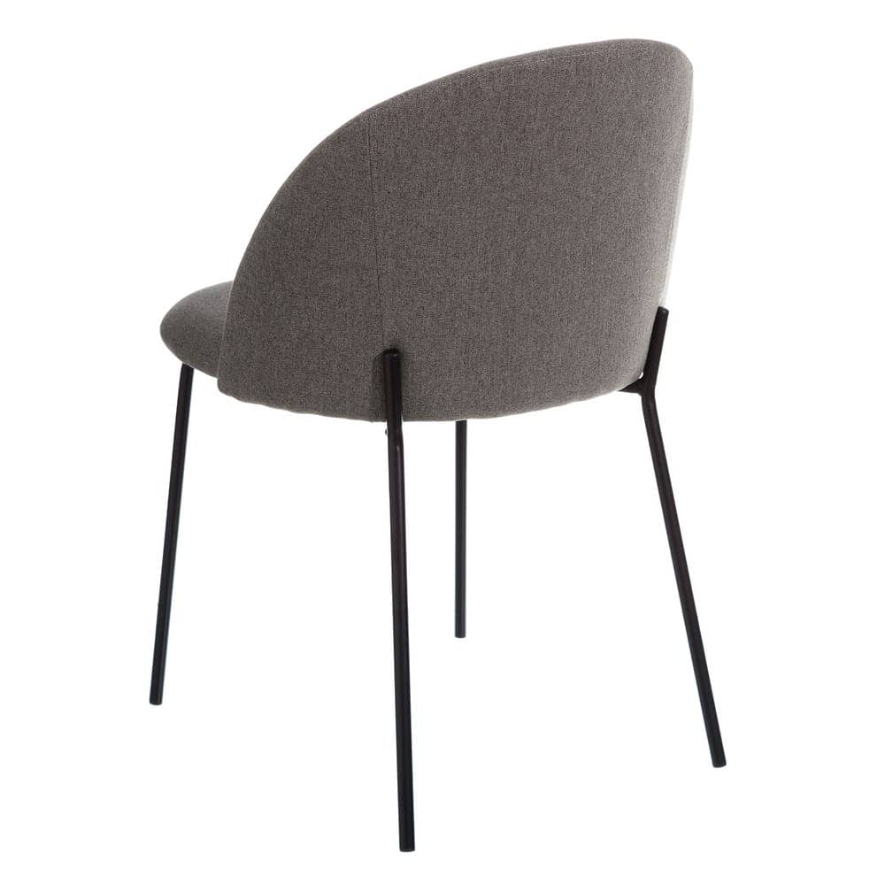 Pack de 2 Sillas Noah de Tela y Metal Gris - Diseño Moderno y Confort Ergonomico para Comedores y Salones - Imagen 3