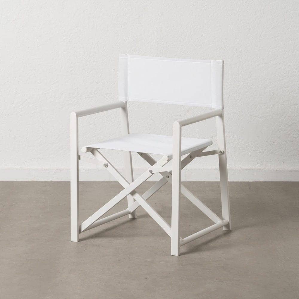 Pack de 2 Sillas de Director Blancas de Aluminio y Textileno para Exterior - Diseño Plegable y Elegante 84 cm Reid - Imagen 15
