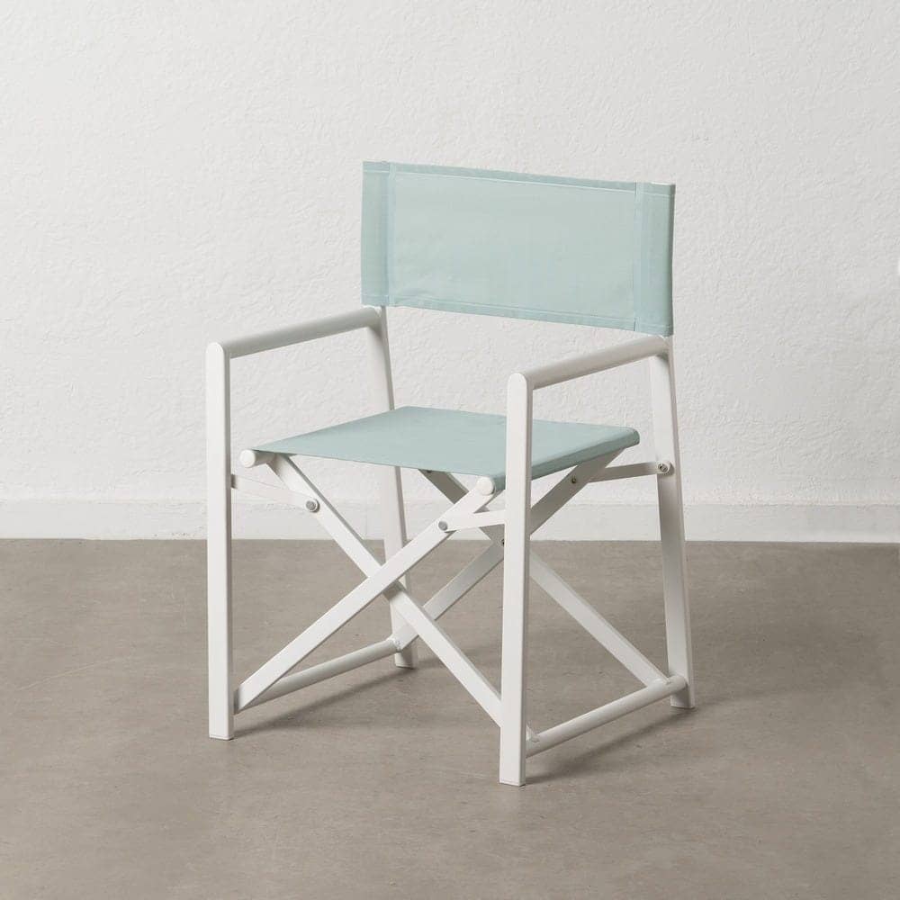 Pack de 2 Sillas de Director Plegables Verde y Blanca de Aluminio y Textileno para Exterior - Confort y Estilo para Jardín y Terraza 84 cm Reid - Imagen 15