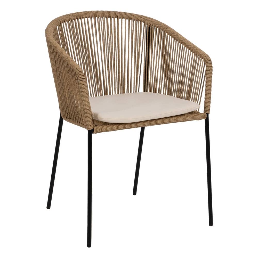 Pack de 2 Sillas Ryland de Polietileno y Acero para Jardín - Diseño Elegante y Cómodo, Altura 79 cm, Normativa EN581 - Imagen 2