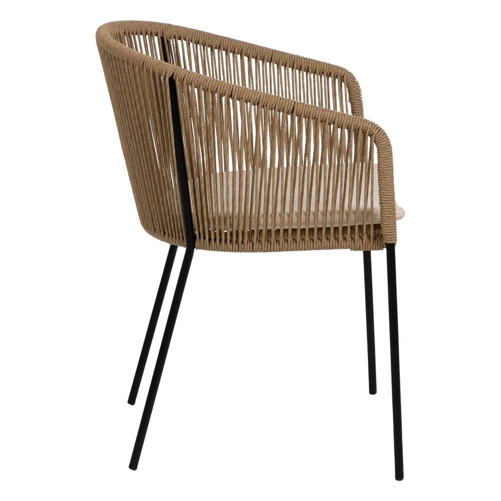 Pack de 2 Sillas Ryland de Polietileno y Acero para Jardín - Diseño Elegante y Cómodo, Altura 79 cm, Normativa EN581 - Imagen 3