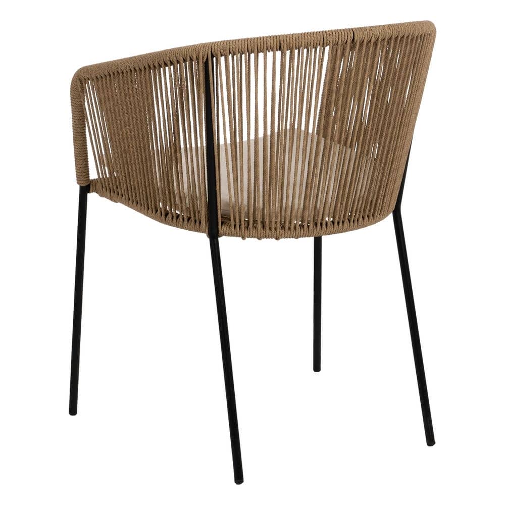 Pack de 2 Sillas Ryland de Polietileno y Acero para Jardín - Diseño Elegante y Cómodo, Altura 79 cm, Normativa EN581 - Imagen 4