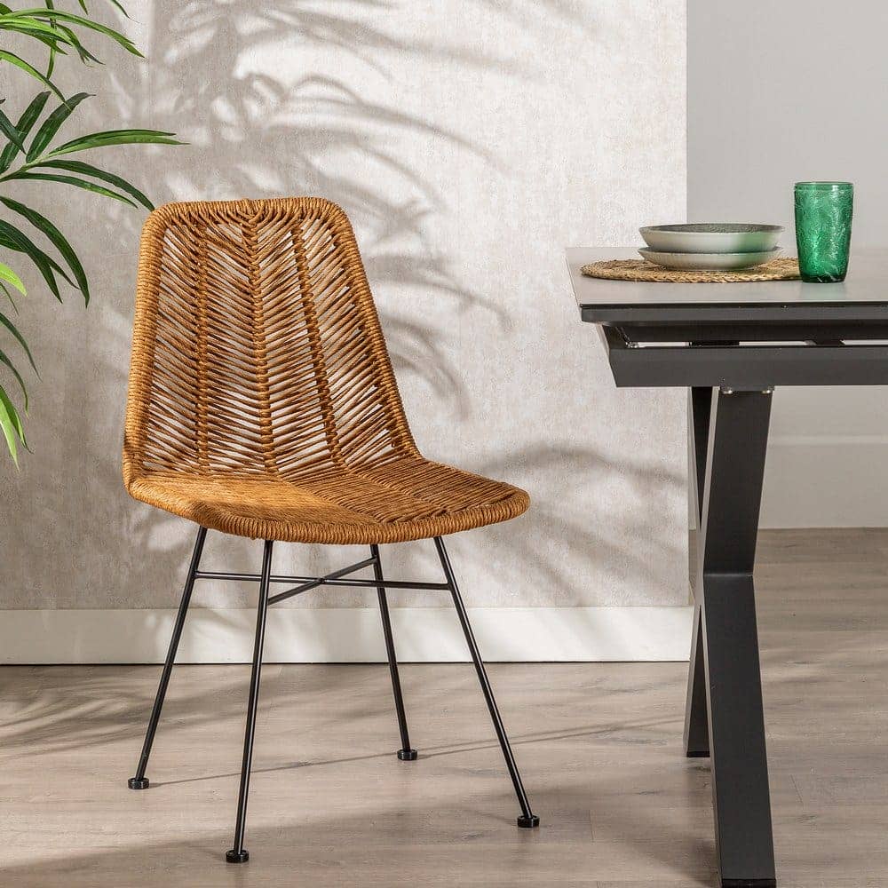 Pack de 2 Sillas Keaton de Polietileno y Acero para Exterior - Diseño Moderno y Duradero, Altura 85 cm - Imagen 13