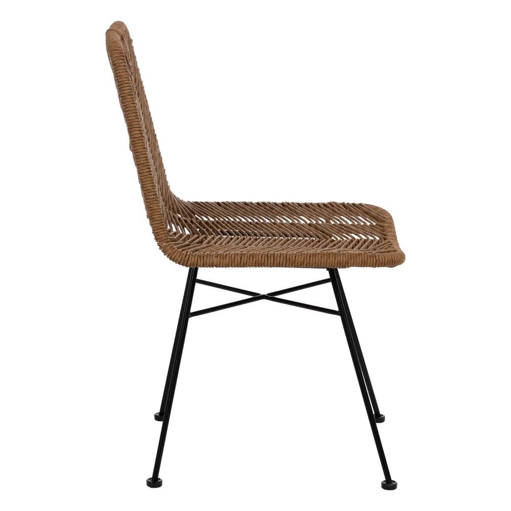 Pack de 2 Sillas Keaton de Polietileno y Acero para Exterior - Diseño Moderno y Duradero, Altura 85 cm - Imagen 3