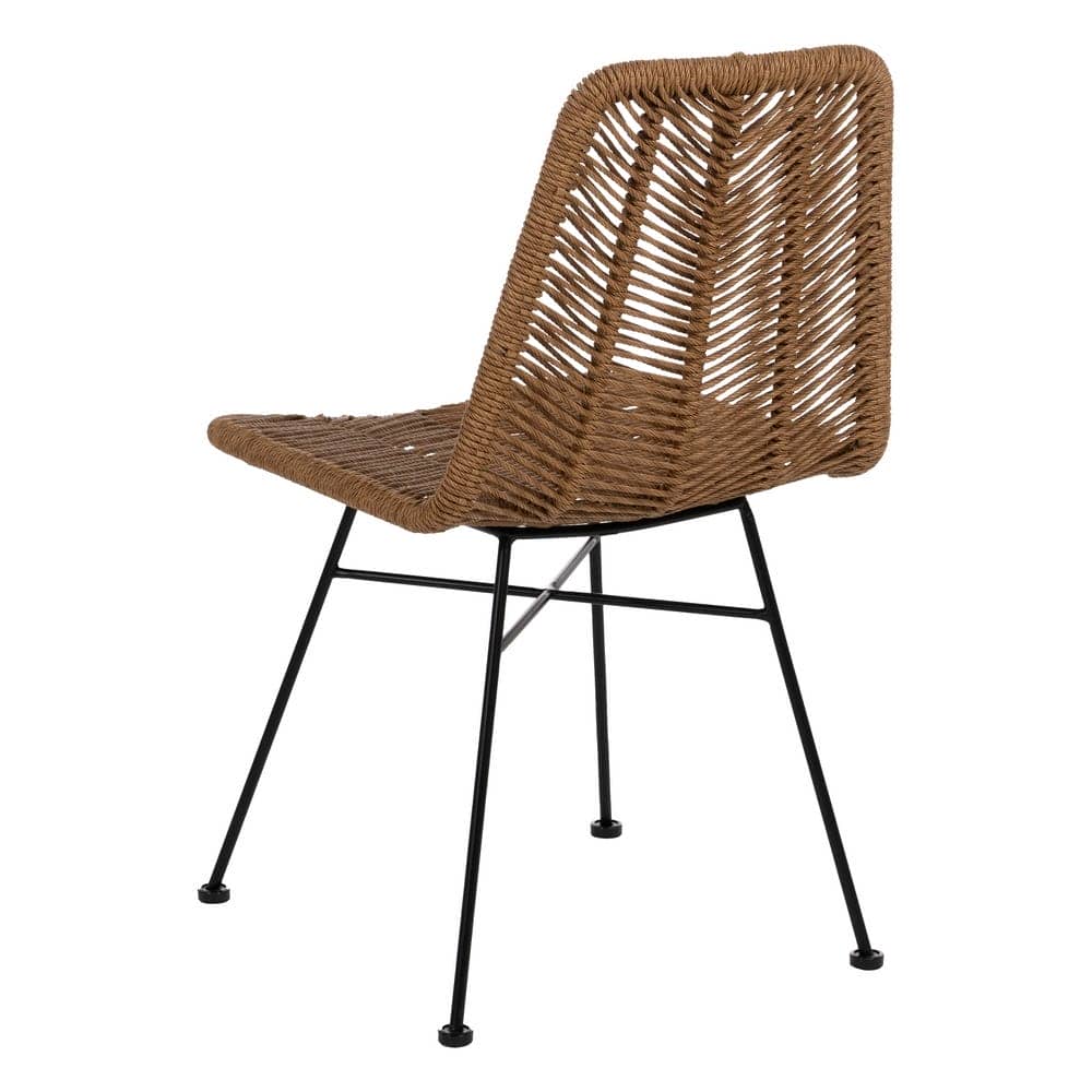Pack de 2 Sillas Keaton de Polietileno y Acero para Exterior - Diseño Moderno y Duradero, Altura 85 cm - Imagen 4