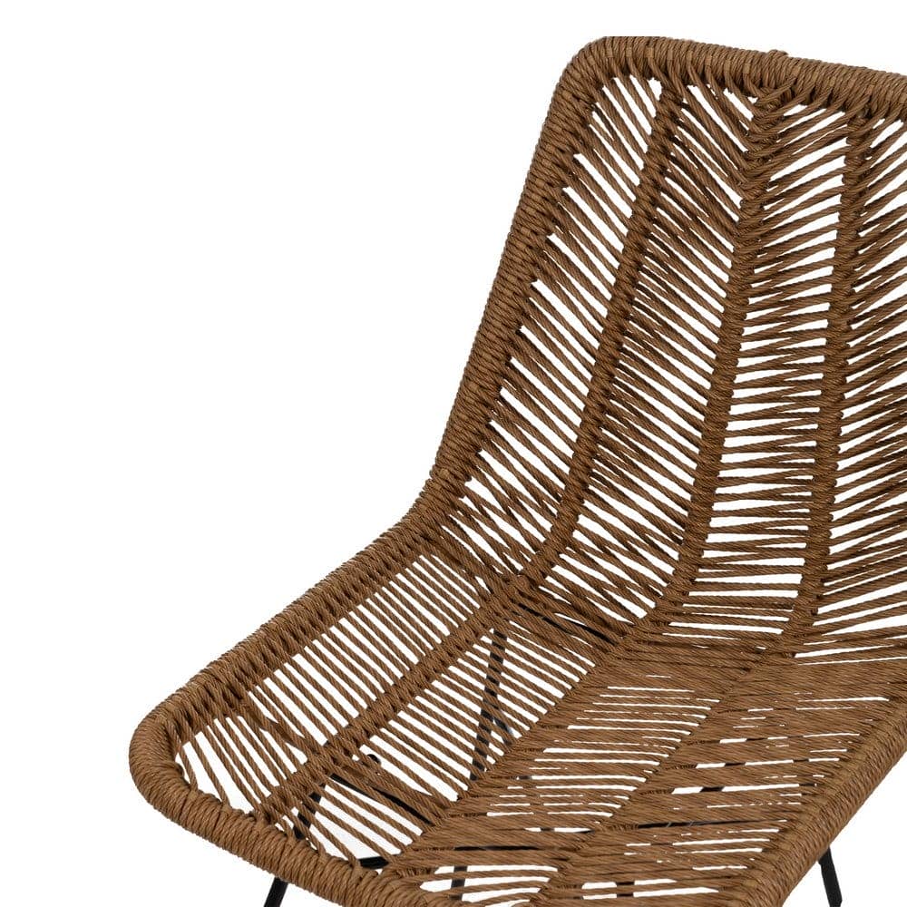 Pack de 2 Sillas Keaton de Polietileno y Acero para Exterior - Diseño Moderno y Duradero, Altura 85 cm - Imagen 6