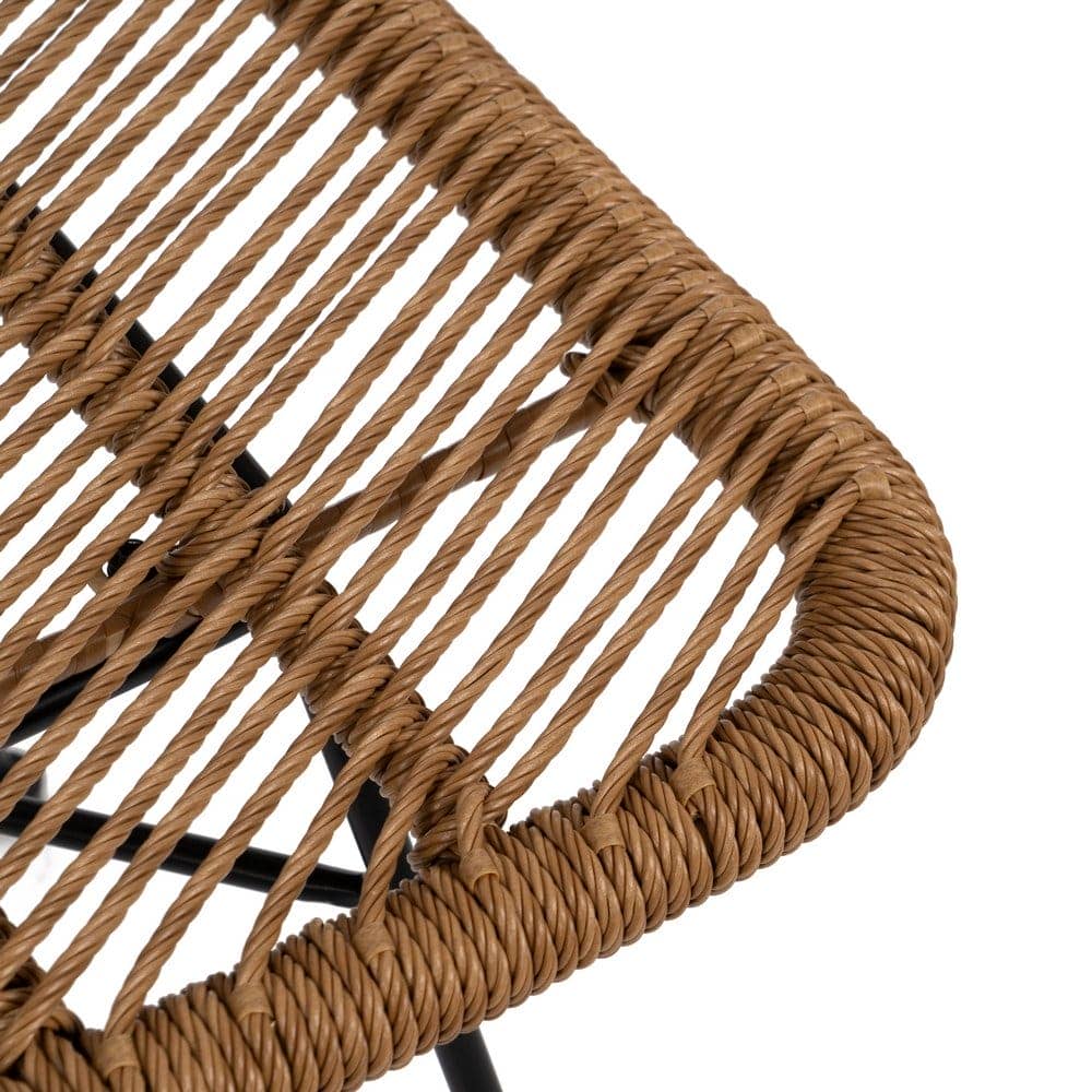 Pack de 2 Sillas Keaton de Polietileno y Acero para Exterior - Diseño Moderno y Duradero, Altura 85 cm - Imagen 8