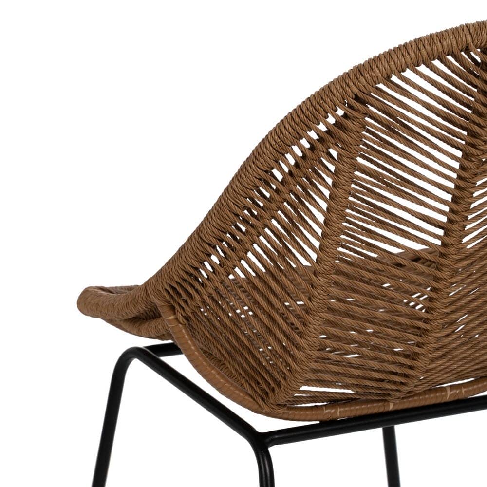Pack de 2 Sillas de Exterior en Polietileno y Acero 85 cm - Comodidad y Estilo Natural para Jardín y Terraza Preston - Imagen 9