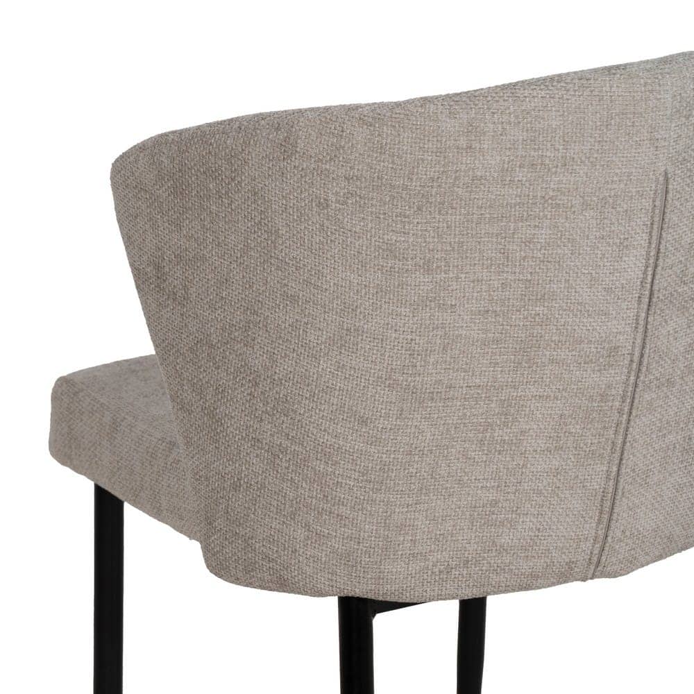 Pack de 2 Sillas Modernas Radley en Gris de Poliester con Base Metálica - Diseño Ergonómico y Confort Superior 80 cm - Imagen 9