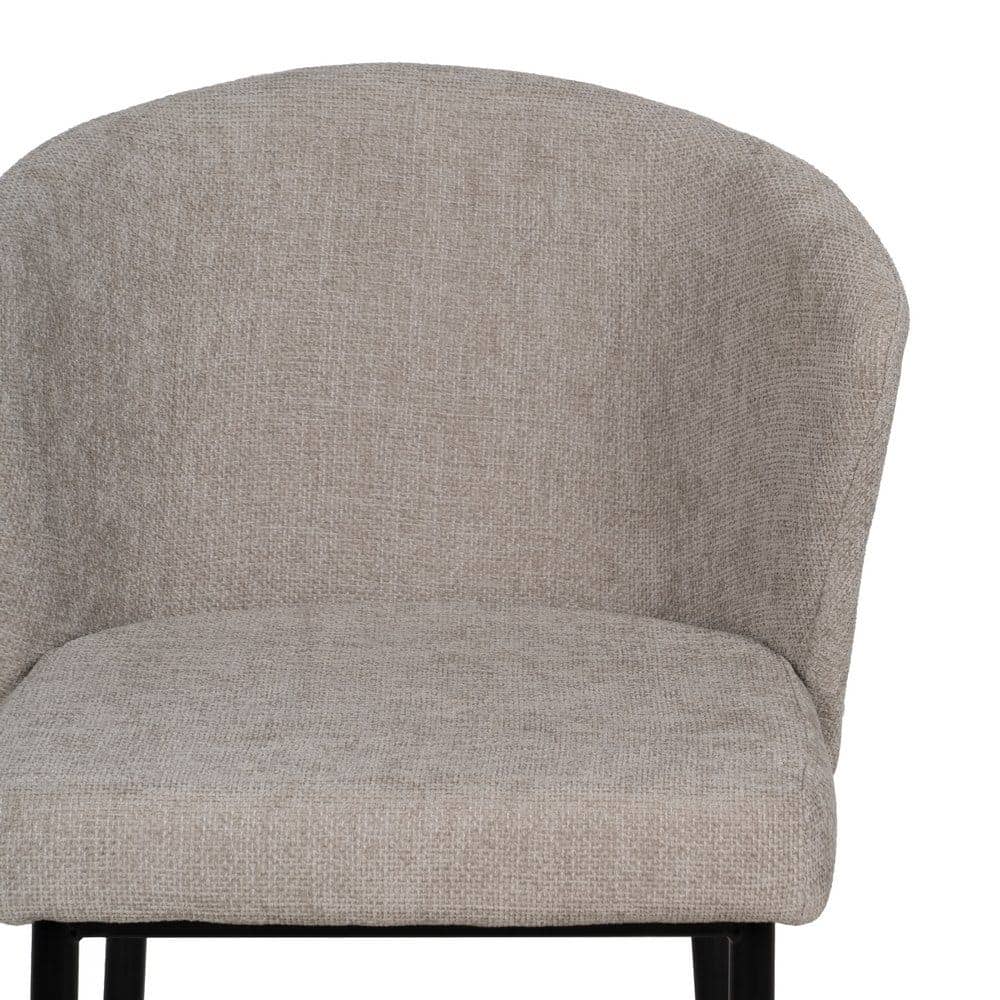 Pack de 2 Sillas Modernas Radley en Gris de Poliester con Base Metálica - Diseño Ergonómico y Confort Superior 80 cm - Imagen 4