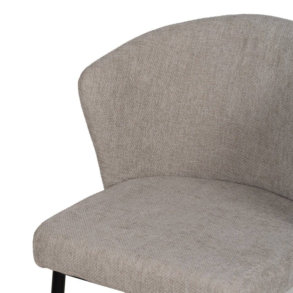 Pack de 2 Sillas Modernas Radley en Gris de Poliester con Base Metálica - Diseño Ergonómico y Confort Superior 80 cm - Imagen 5
