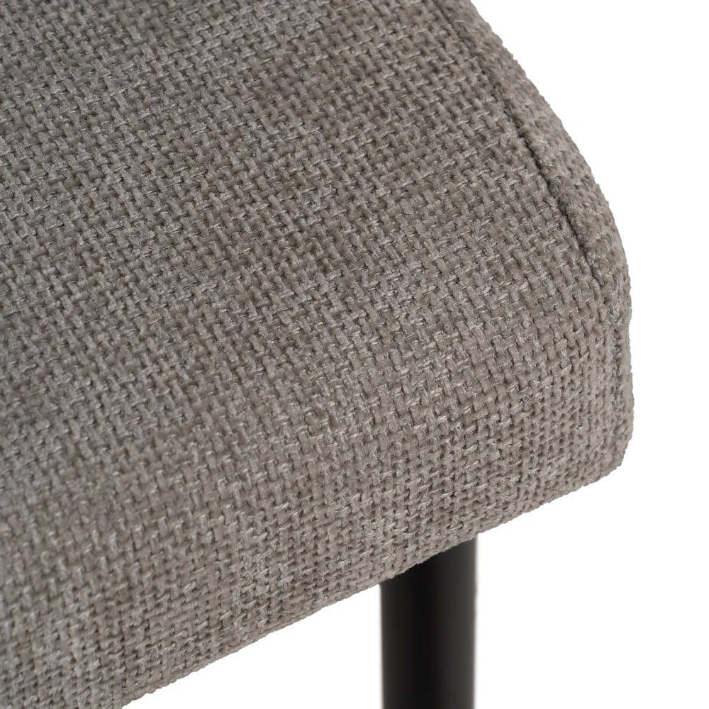 Pack de 2 Sillas Modernas Radley en Gris de Poliester con Base Metálica - Diseño Ergonómico y Confort Superior 80 cm - Imagen 8