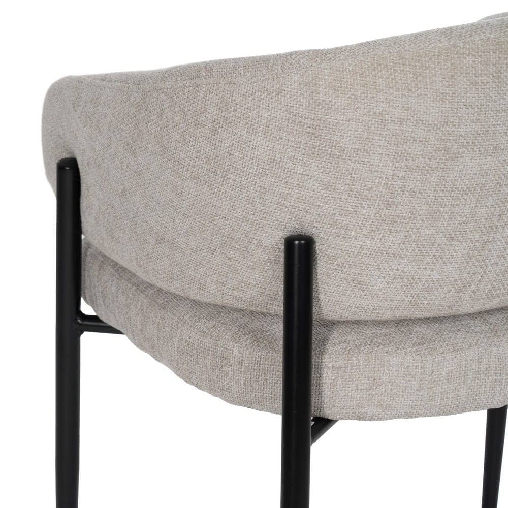 Pack de 2 Sillas Drennan Gris Tejido con Patas de Hierro - Diseño Moderno y Confort Ergonomico (79 cm) - Ideal para Comedor y Despacho, Sin Montaje, Resistencia 140 kg - Imagen 9