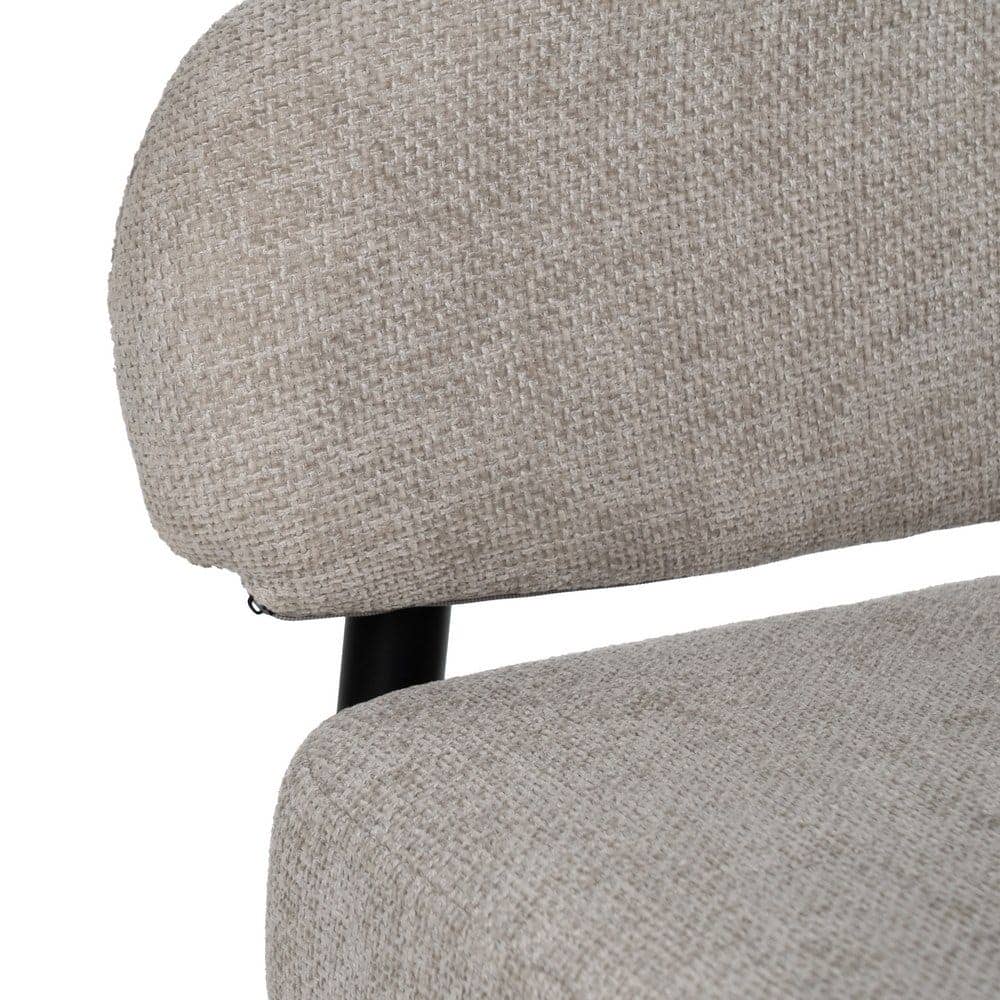 Pack de 2 Sillas Drennan Gris Tejido con Patas de Hierro - Diseño Moderno y Confort Ergonomico (79 cm) - Ideal para Comedor y Despacho, Sin Montaje, Resistencia 140 kg - Imagen 7