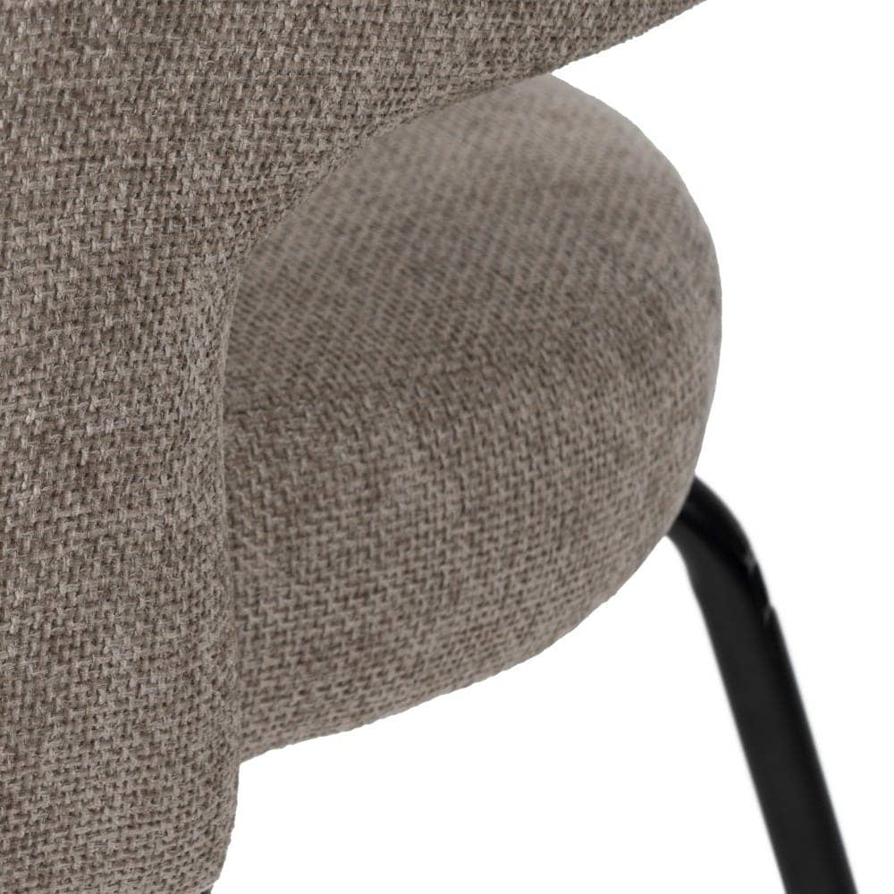 Pack de 2 Sillas Ivenel Gris Tejido con Patas de Hierro - Diseño Contemporáneo y Comodidad Ergonomica para Comedores y Oficinas - Imagen 10