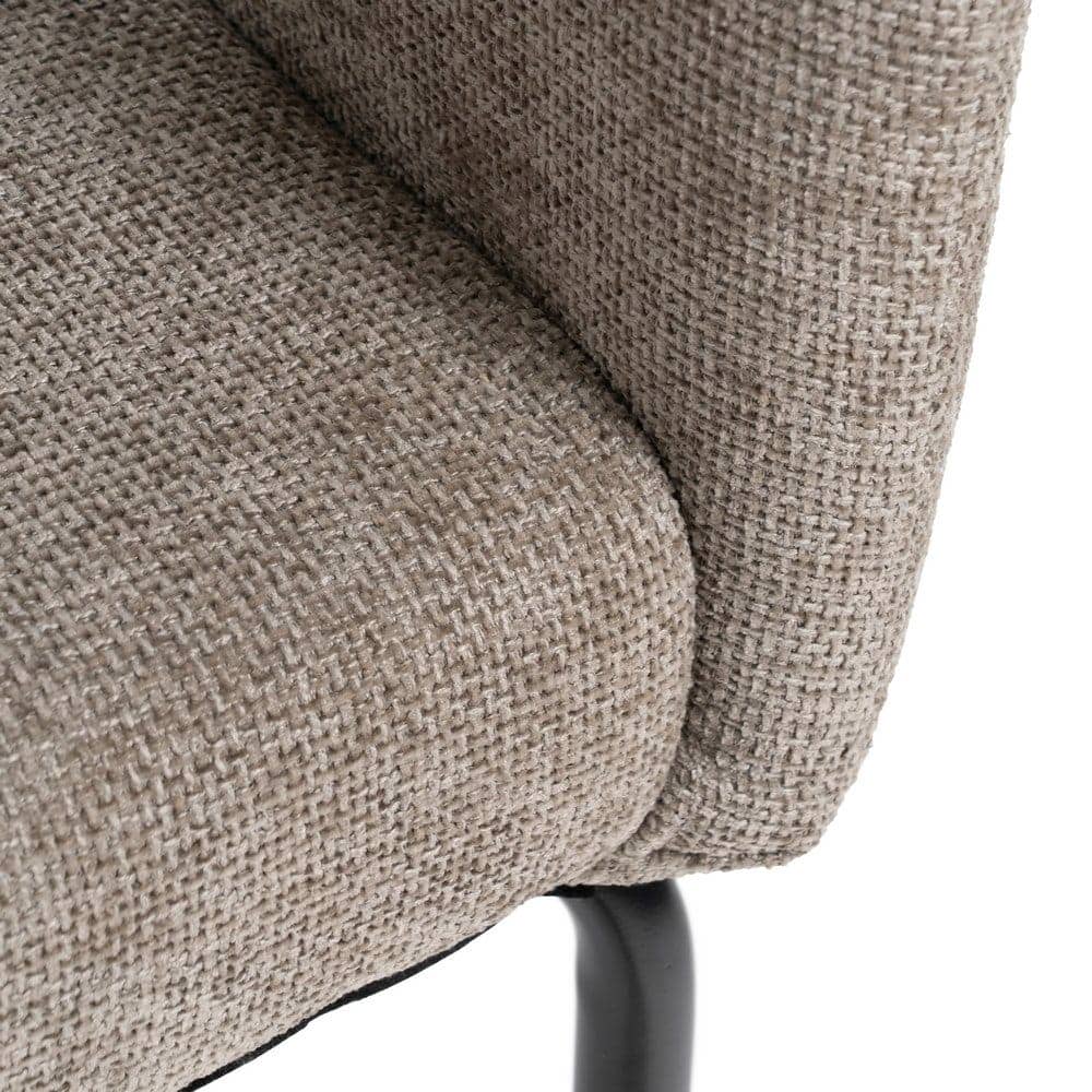 Pack de 2 Sillas Ivenel Gris Tejido con Patas de Hierro - Diseño Contemporáneo y Comodidad Ergonomica para Comedores y Oficinas - Imagen 11