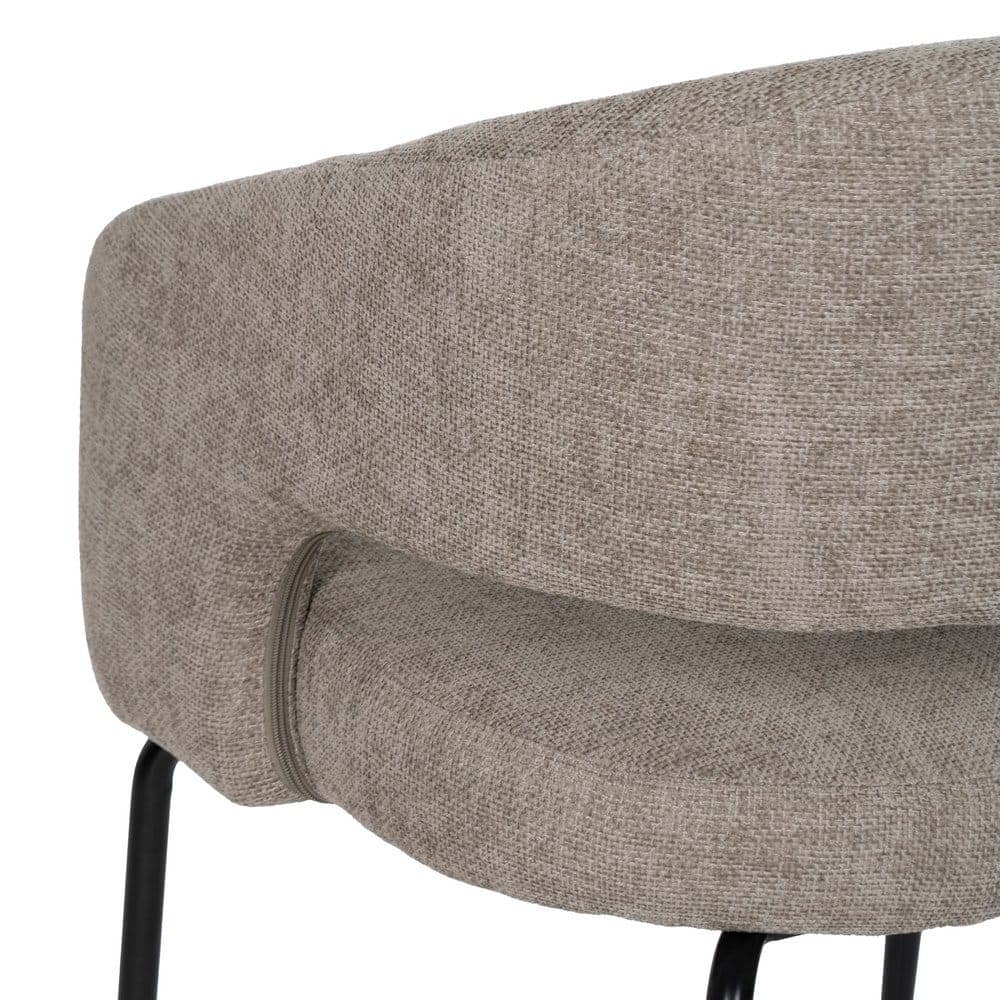Pack de 2 Sillas Ivenel Gris Tejido con Patas de Hierro - Diseño Contemporáneo y Comodidad Ergonomica para Comedores y Oficinas - Imagen 12