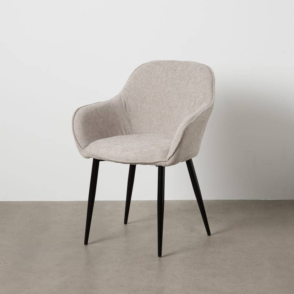 Pack de 2 Sillas Milton Gris Tejido con Patas de Hierro - Diseño Moderno y Confortable para Salón y Comedor, 83 cm, Soporte hasta 140 kg, Sin Montaje - Imagen 12