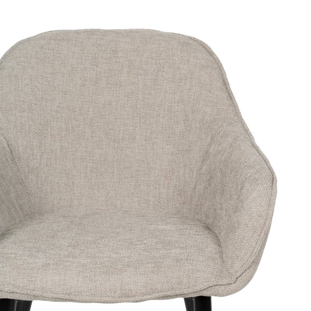 Pack de 2 Sillas Milton Gris Tejido con Patas de Hierro - Diseño Moderno y Confortable para Salón y Comedor, 83 cm, Soporte hasta 140 kg, Sin Montaje - Imagen 5
