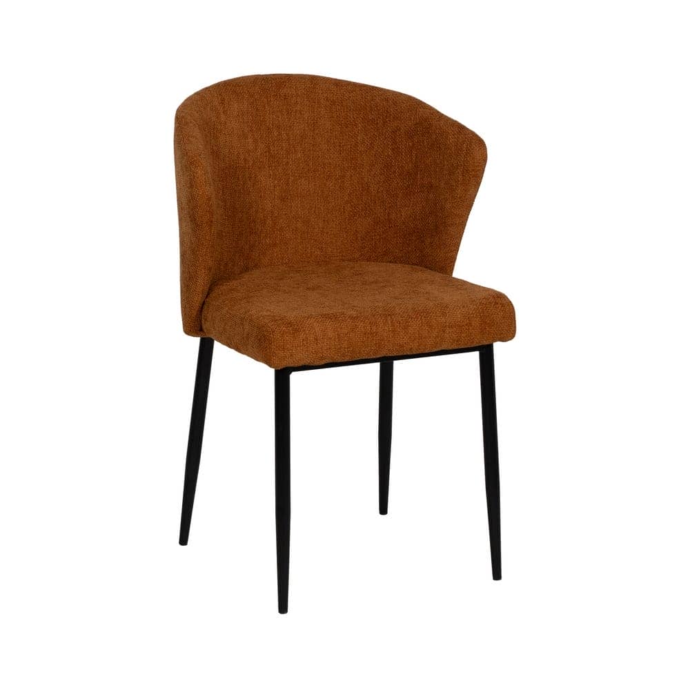 Pack de 2 Sillas Denver Marrón de Diseño Funcional con Estructura Metálica - Comodidad y Estilo para tu Hogar (80 cm) - Imagen 2
