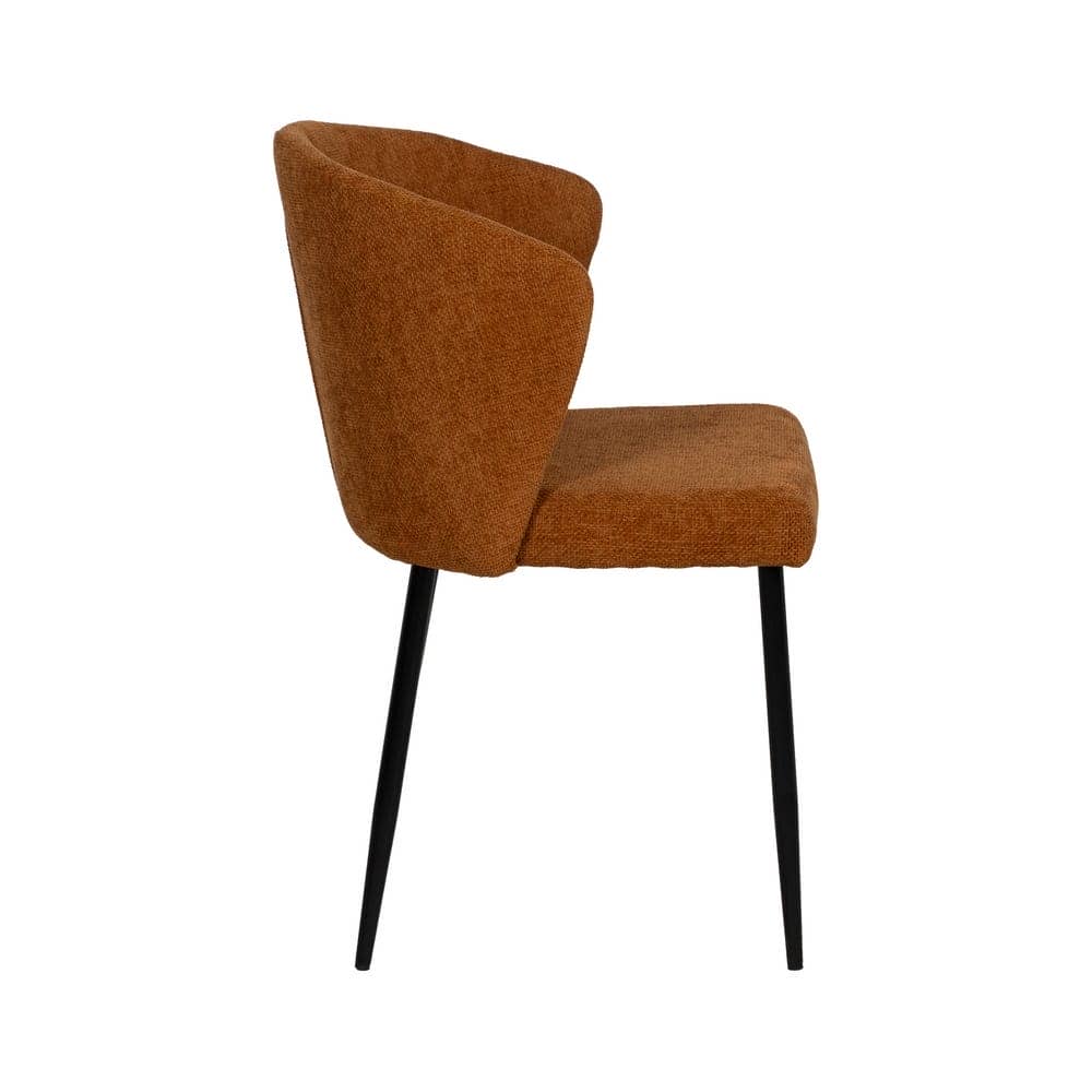Pack de 2 Sillas Denver Marrón de Diseño Funcional con Estructura Metálica - Comodidad y Estilo para tu Hogar (80 cm) - Imagen 3