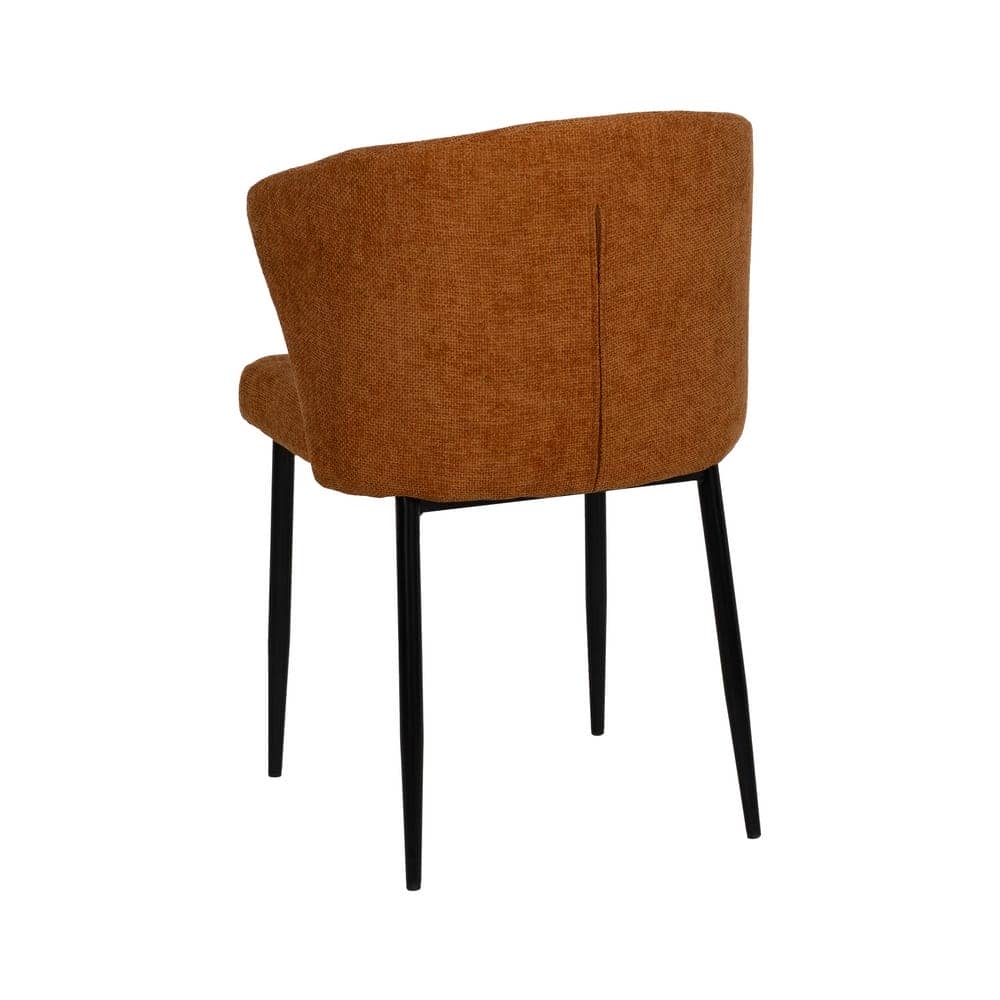 Pack de 2 Sillas Denver Marrón de Diseño Funcional con Estructura Metálica - Comodidad y Estilo para tu Hogar (80 cm) - Imagen 4